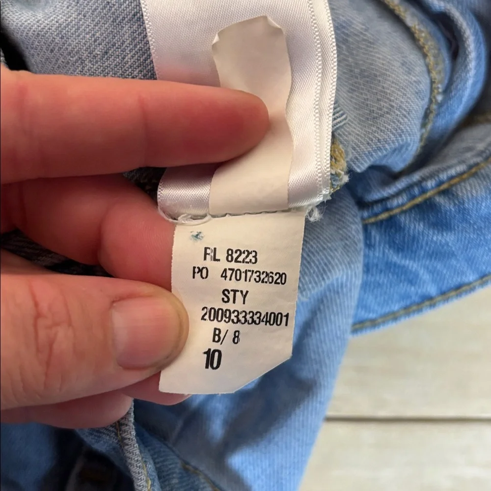Lauren by Ralph Lauren cargo‎ style blue jeans size 10
